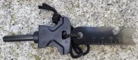 Messer Set - "Scorpion" -  G10 Griff - Schwarz - Kydex Scheide - Feuerstarter