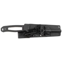 Messer Set - "Scorpion" -  G10 Griff - Schwarz - Kydex Scheide - Feuerstarter