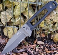 Messer Set - "Scorpion" -  G10 Griff - Schwarz - Kydex Scheide - Feuerstarter