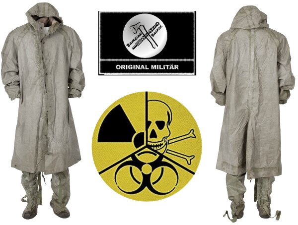 Polnischer Schutzanzug - Nato - ABC - NBC - Mantel - Überschuhe