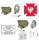 Polnische Schutzmaske MP4B - Bulldoge - NBC ABC - Gasmaske + Filter + Trinksystem