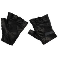 Lederhandschuhe Deluxe -  Ohne Finger - Belüftungsschlitze - Lederbesatz innen - Unisex