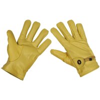 Western - Fingerhandschuhe - Echtleder - Gefüttert - Kordelzug am Handgelenk