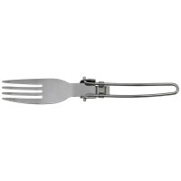 3er Wanderset - Messer Gabel Löffel - Klappbar - 2Cr14 Edelstahl - Superleicht