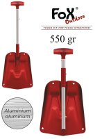 FoX Outdoor Lawinenschaufel - Schneeschaufel - Sandschaufel - Alu - Ausziehbar - 2 teilig