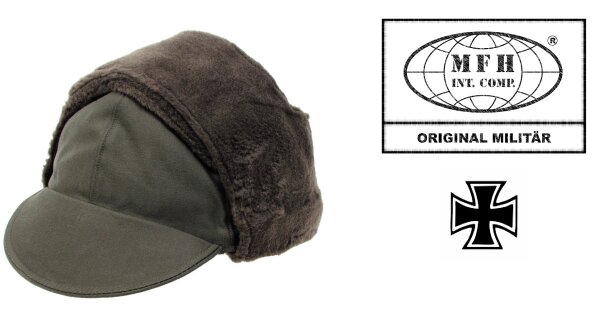Deutsche Bundeswehr - Wintermütze - Original TL - Neuwertig - Oliv