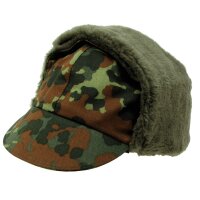 Deutsche Bundeswehr - Wintermütze - Original TL - Neuwertig - Flecktarn