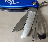 FoX Outdoor Werkzeugset "Worker" - 11 teilig - LED Lampe - Hammer - Säge