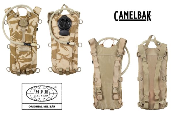 Original CamelBak - Trinkrucksack - ca. 2,4 Liter - Desert - Original Militär - Gebraucht