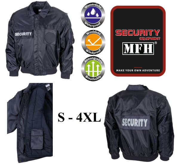 MFH Bomberjacke - Blouson - "Security" - Blau