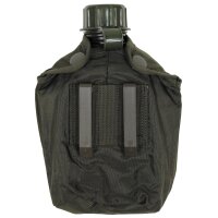 Feldflasche - 1 Liter - BPA - frei - neu - inkl. original österreichisches Heer Tragehülle - oliv - neuwertig