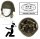 Italienische Armee -  Gefechtshelm - Ballistisch - "T.P." - Kevlar + Aramid - Original Militär - Gebraucht