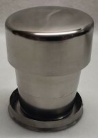 Trinkbecher -  Faltbar - Teleskop - Edelstahl - 15 cl