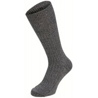 MFH Bundeswehr Socken – Wandersocken . Outdoorsocken - Keilferse - Extra Lang - Grau