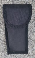 Taschenmesserbesteck - 4 in 1 -  teilbar - Messer +Gabel + Löffel - Polyesteretui mit Gürtelschlaufe
