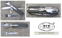 Taschenmesser - mit Gabel und Löffel - Steckbar -...