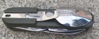 Taschenmesser - mit Gabel und Löffel - Steckbar - Glattschliff - Nylontasche inkl. Gürtelschlaufe