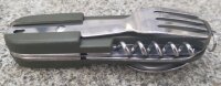 Taschenmesser - mit Gabel und Löffel - Steckbar - Glattschliff - Nylontasche inkl. Gürtelschlaufe