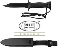 Kampfmesser - MK3 - geschwärzte Klinge mit Glattschliff + Sägerücken