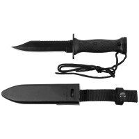Kampfmesser - MK3 - geschwärzte Klinge mit Glattschliff + Sägerücken