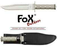 FoX Feldmesser - Klinge aus 3Cr13 Stahl mit Glattschliff...