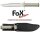 FoX Feldmesser - Klinge aus 3Cr13 Stahl mit Glattschliff + Sägerücken - Alu Griff