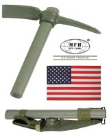 US Pickel - Metall - mit Holzstiel - Spitz- und Flachhacke
