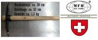 Schweizer Pionier Pickel - Metall - Spitz- und Flachhacke - Holzstiel