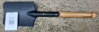 Feldspaten - "Typ WWII" - mit Holzstiel - geschwärztes Blatt aus Carbonstahl