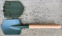 Feldspaten - Hart - Holzstiel - einseitig geschliffenes Blatt mit Trittkante