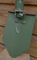 Bundeswehr Klappspaten - 3 teilig - auch als Hacke verwendbar - Tasche Gebraucht