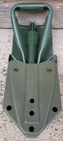 US Klappspaten - 3 teilig - auch als Hacke verwendbar - Tasche original USA - Neuwertig