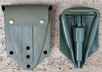 US Klappspaten - 3 teilig - auch als Hacke verwendbar - Tasche original USA - Neuwertig