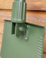 US Klappspaten - 3 teilig - auch als Hacke verwendbar - Tasche original USA - Neuwertig