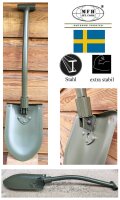 Schwedischer Klappspaten - Stahl - 2teilig - Oliv - Blatt...