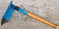 Rumänischer Klappspaten - Holzstiel - Blau - Original Militär