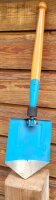 Rumänischer Klappspaten - Holzstiel - Blau -...