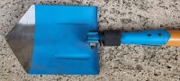 Rumänischer Klappspaten - Holzstiel - Blau - Original Militär