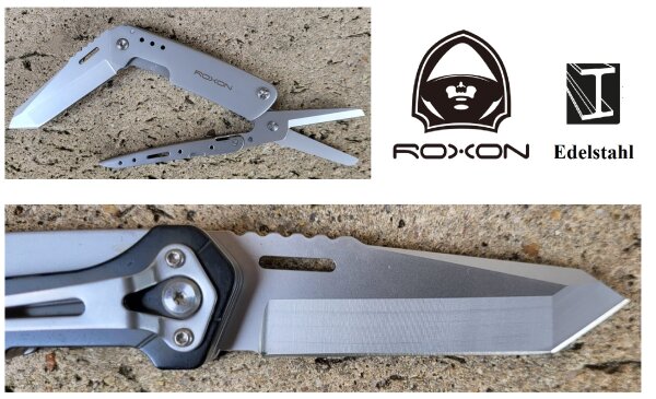 Roxon Messer - Scherentool - "KS" - Edelstahl - 2teilig