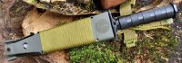 Überlebensmesser "Jungle II" - Schleuder – Alugriff - Survivalausrüstung im Griff + Multitool in der Scheide - Oliv