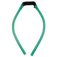 Steinschleuder / Zwille "Deluxe" - stabiler Metallrahmen - HighTec Gummiband - ergonomisch geformter Griff + Ersatzgummi + 200 Metallkugeln