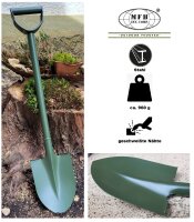 Schaufel - Typ I -  D-Griff - Stahl - Schaufelblatt mit...