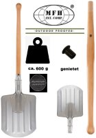 Norwegische Schneeschaufel - Leicht - Aluminium / Holz -...