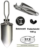 Mini Schaufel - Klappbar - Edelstahl - kompakt - robuste Konstruktion - superhandlich