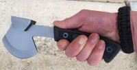 Hammer - Beil mit Gummigriff und Hammerfläche - Gewicht mit Scheide: ca. 550 g