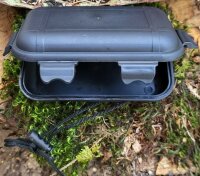 Box - Kunststoff - Klein - Schwarz - Wasserdicht - Schlagfest -  ca. 60g