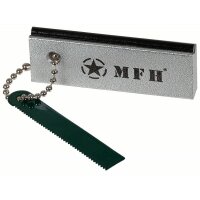 Feuerstarter "Army" - Aluminium - integrierter Feuerstahl und Schaber