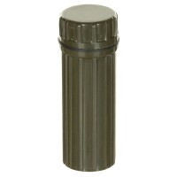 Kleine Wasserdichte Survival Box - Rund - Angelschnur + Haken - Spiegel - Feuerstarter