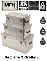 Transportkisten Set - 3 Stück - Aluminium -...