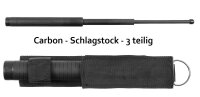 Schlagstock - Carbon - 3teilig - Ausziehbar - Schwarz -...